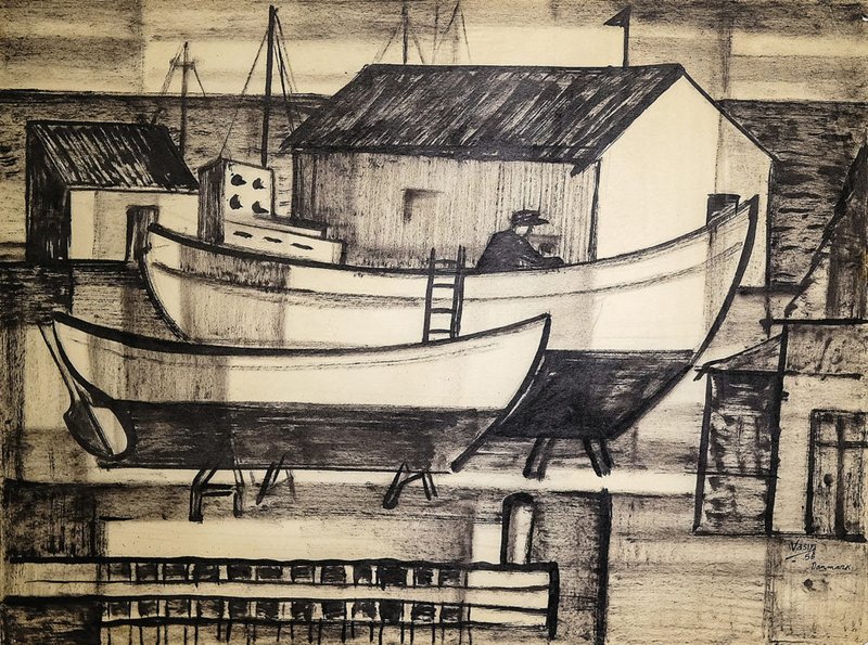 Mohsen Vaziri Moghaddam, Denmark Harbor, 1956