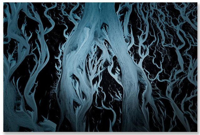 Kourosh Keynejad, Black and Blue Braids, 2019