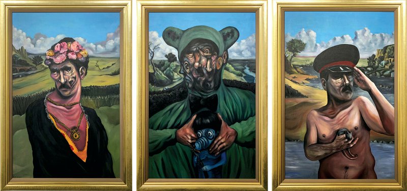 Pouya Afshar, Abduction in the Time of Corona (Self Portraits), 2021