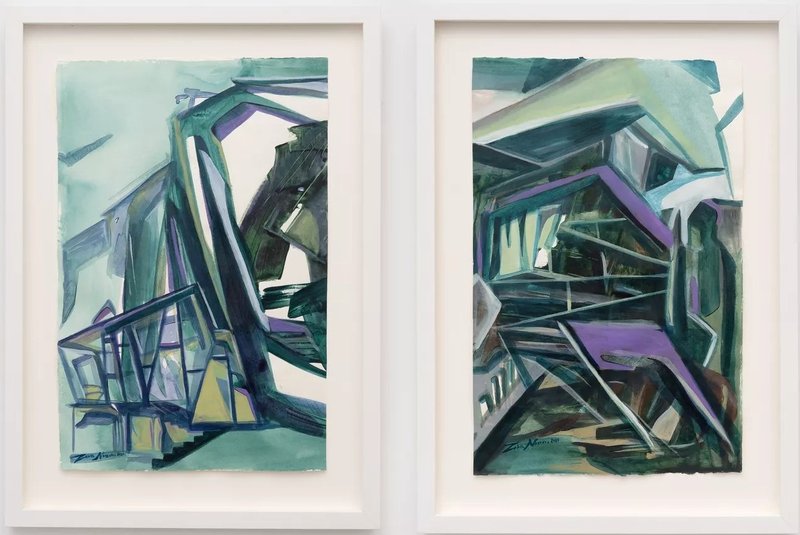 Zahra Nazari, Green Homes No.1 & No.2, 2020