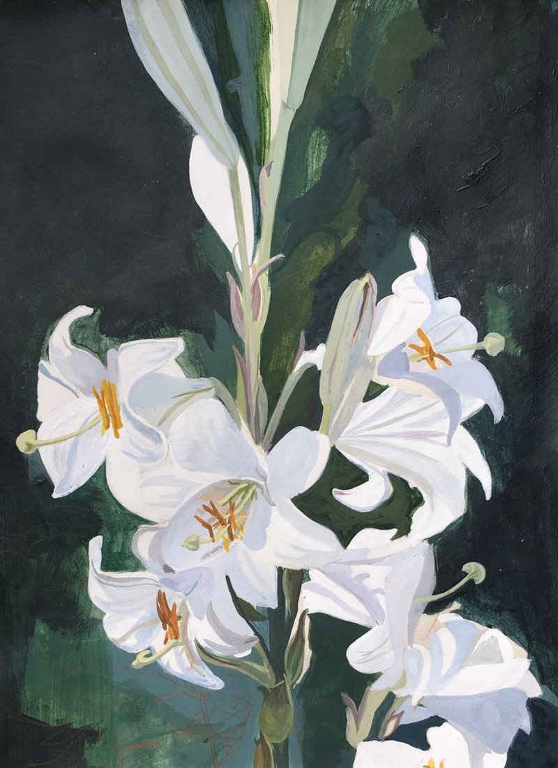 Mozhan Yaghoubi, A White Lilly, 2021