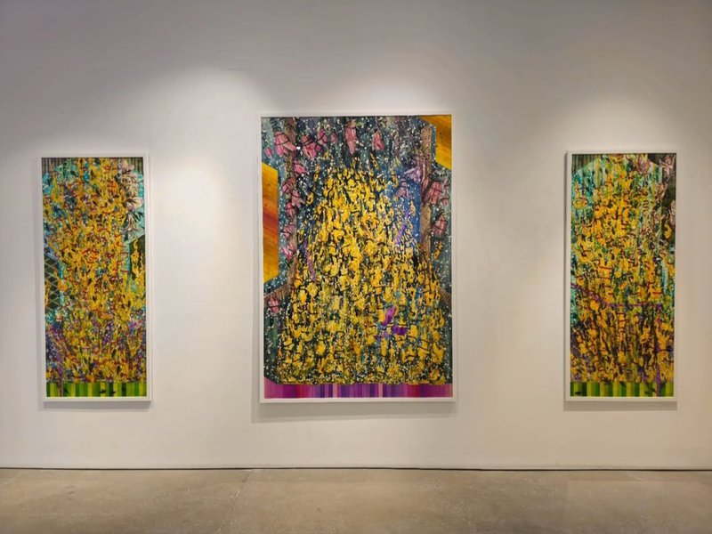 Flames Beneath the Flowering Sky, installation view