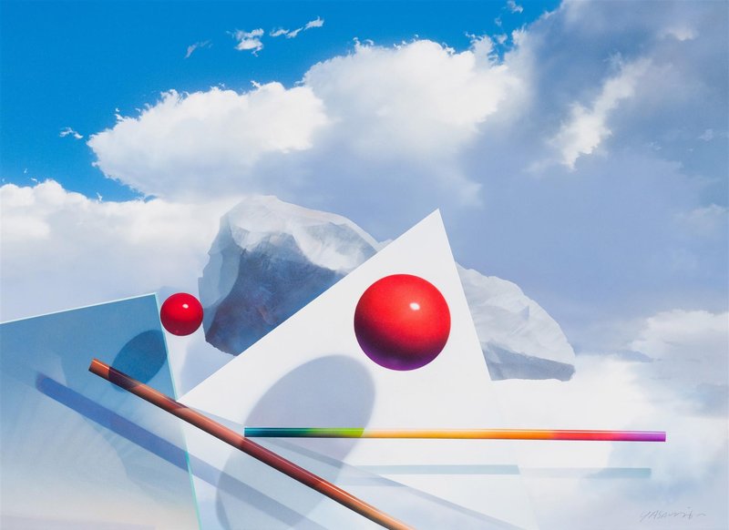 Masoud Yasemi, Composition with a Triangle, 1994