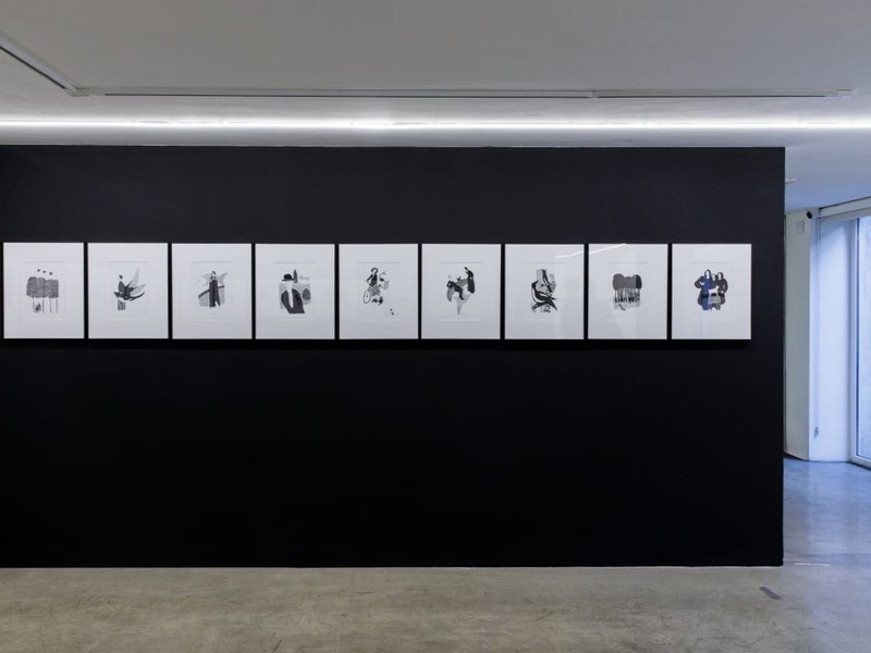 Arabesques and That Flower Bunch, installation view