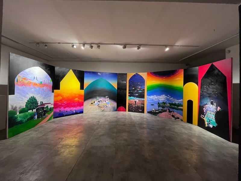 Seven Domes, installation view