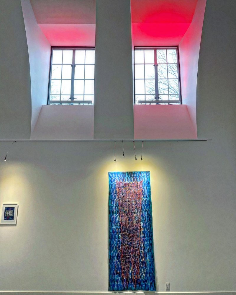 Caged Bird and The Blue Room, installation view