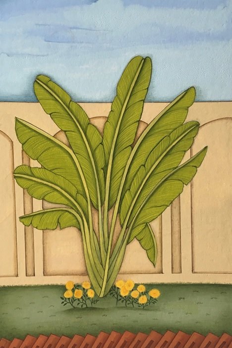 Maryam Baniasadi, Marigolds and The Palm Tree, 2020