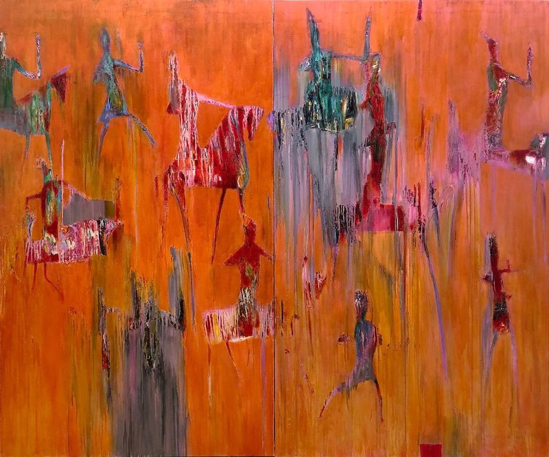 Reza Derakshani, Fire Hunt, 2017