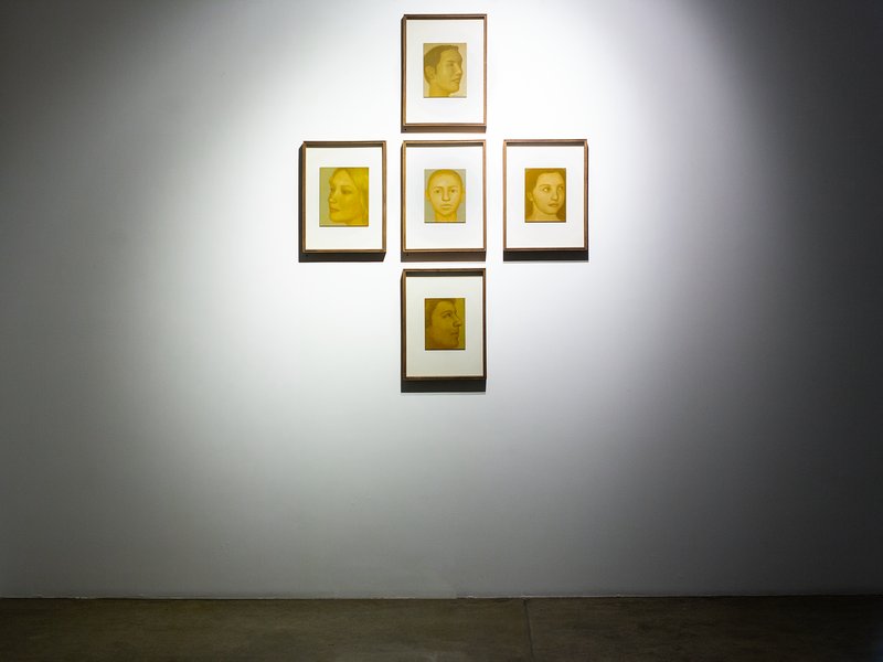 Very Dark and A Little Bright , installation view