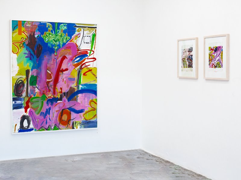 Paintings by Ali Nassir, installation view