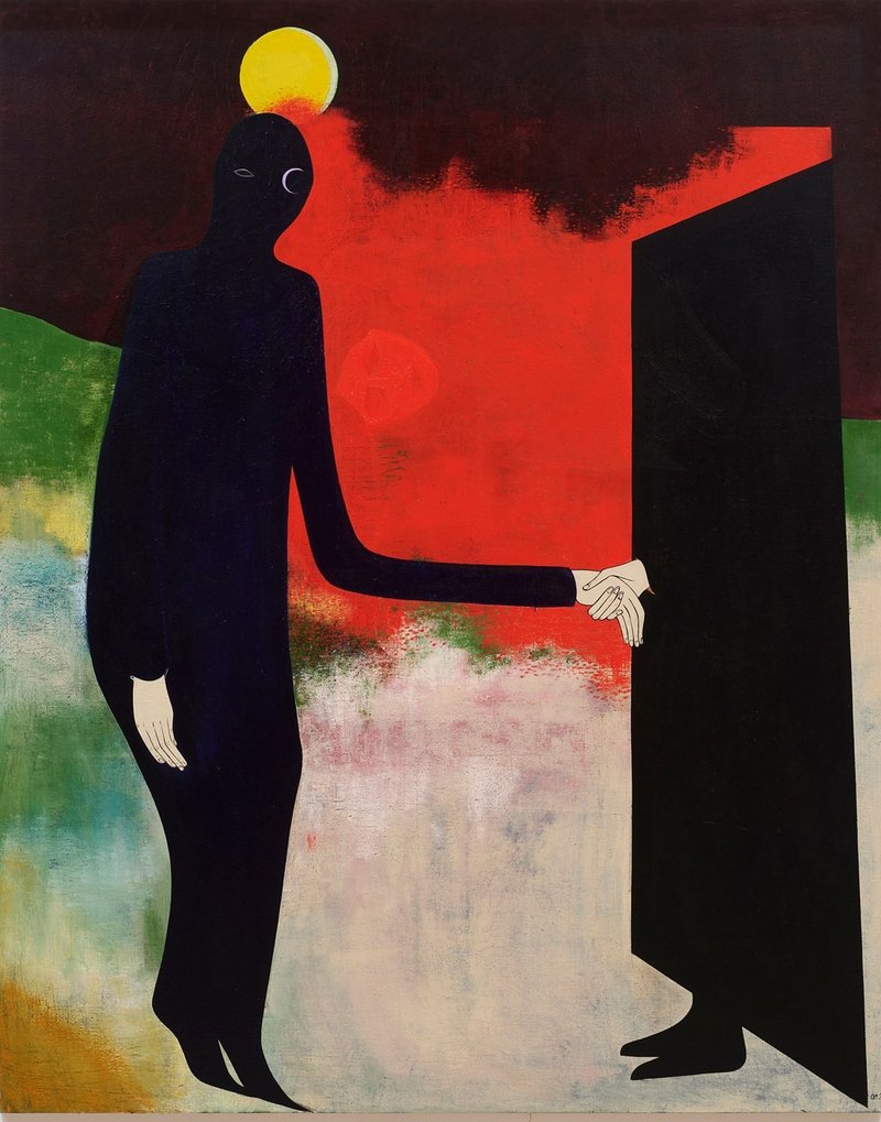 Clare Rojas, Shadow Man and Shadow Friend in the Spirit Realm, 2021