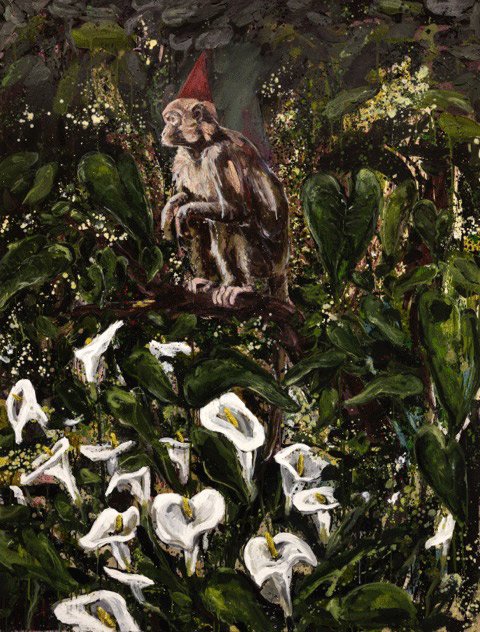 Ramtin Zad, A Baboon without the Street Performer, 2015