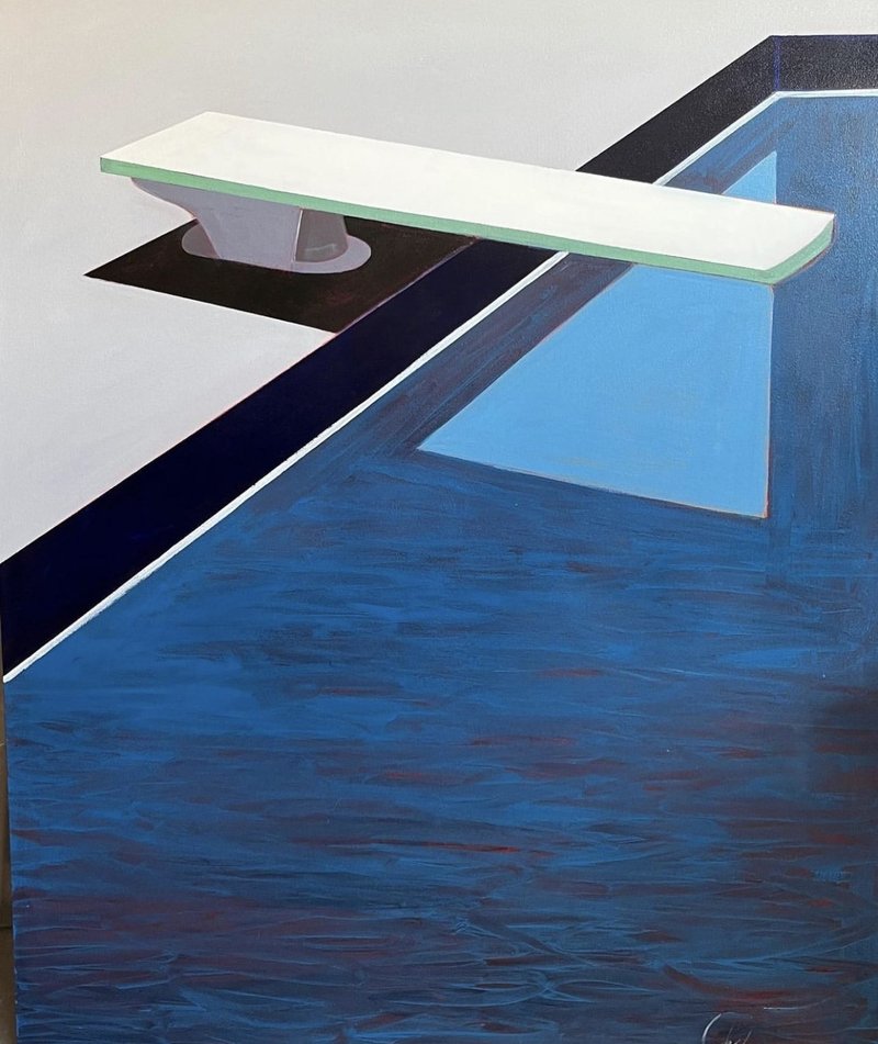 Melissa Chandon, Abstract Blue in Ultramarine, 2023