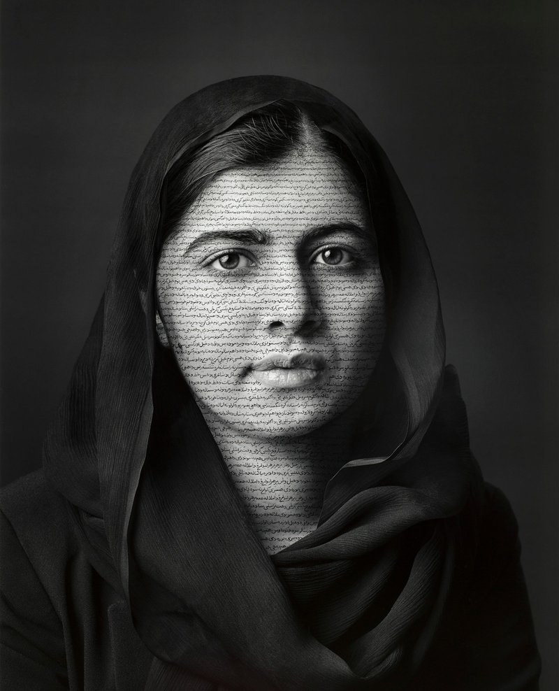 Shirin Neshat, Portrait of Malala, 2018