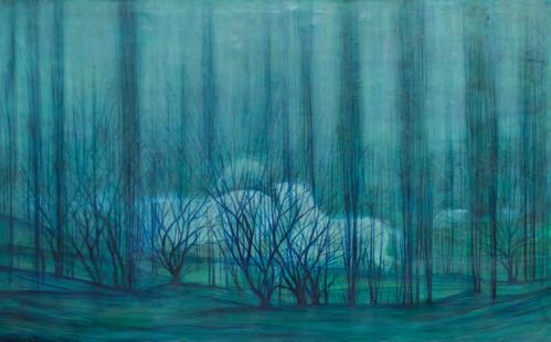 Hossein Mahjoubi, Tranquility in Nature, 1970