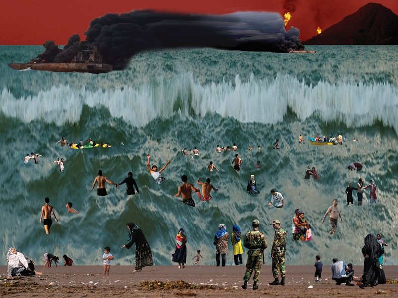 Bahar Samadi, A Dive in to the Beauty of an Uprising, 2023