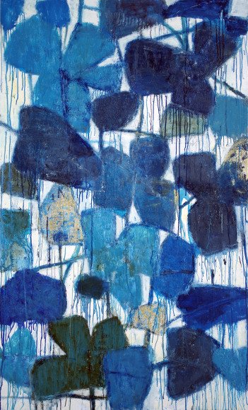 Reza Derakshani, Blue Rain Fig Day, 2025