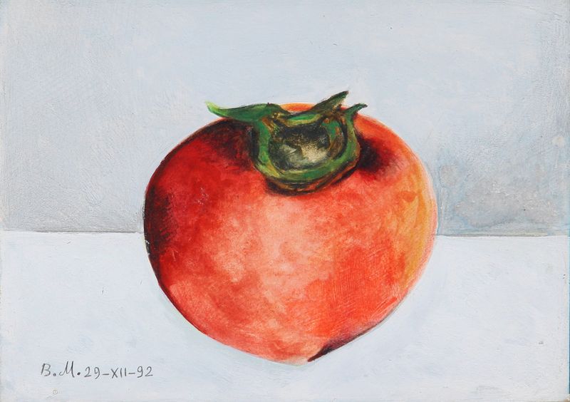 Bahman Mohassess, Still life (Persimmon), 1992