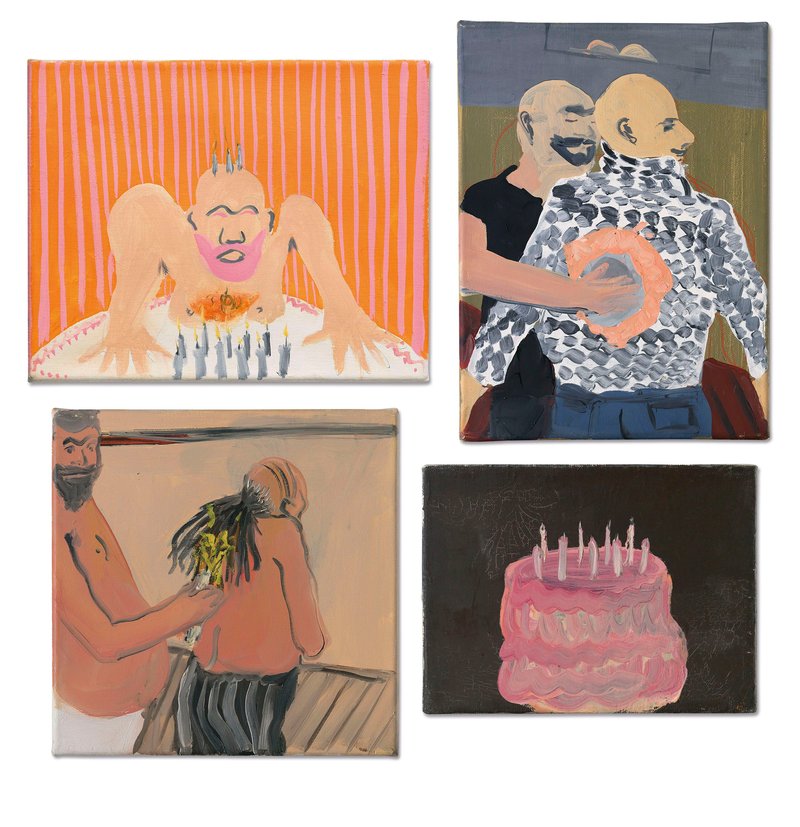Tala Madani, Orange Burn-Burning Hair-Pull Over-Pink Cake, 0