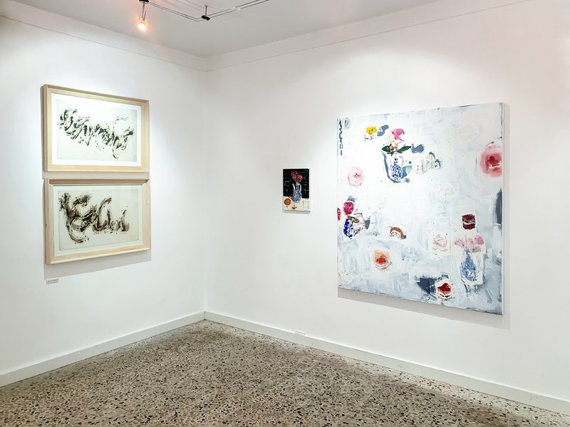 Fourteen Artists from the Fourteenth Century, installation view