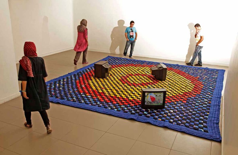 Negar Farajiani, Wrestling quilt, 0