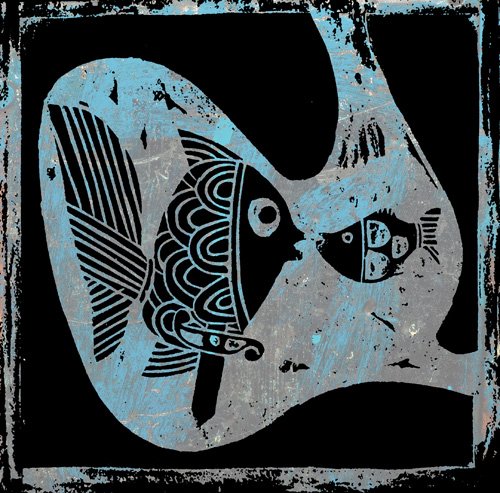 Farshid Mesghali, Little Black Fish 7, 1967
