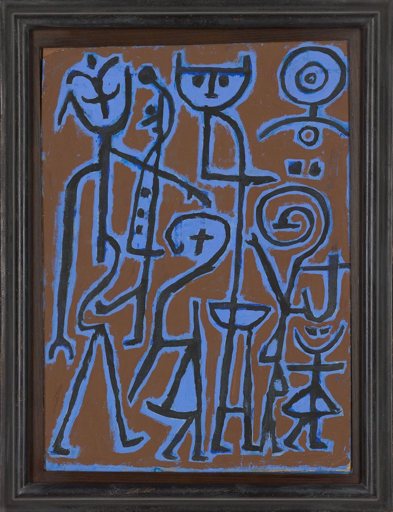 Paul Klee, Masken im Zwielight, 1938