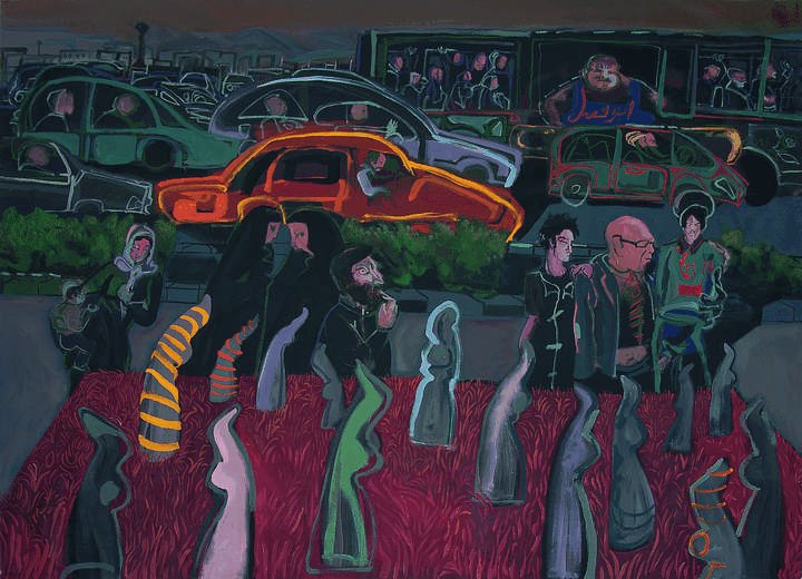 Rokni Haerizadeh, Tuesday Afternoon, Pahlavi Street, 2008