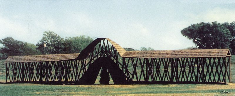 Siah Armajani, Bridge over a Tree, 1970