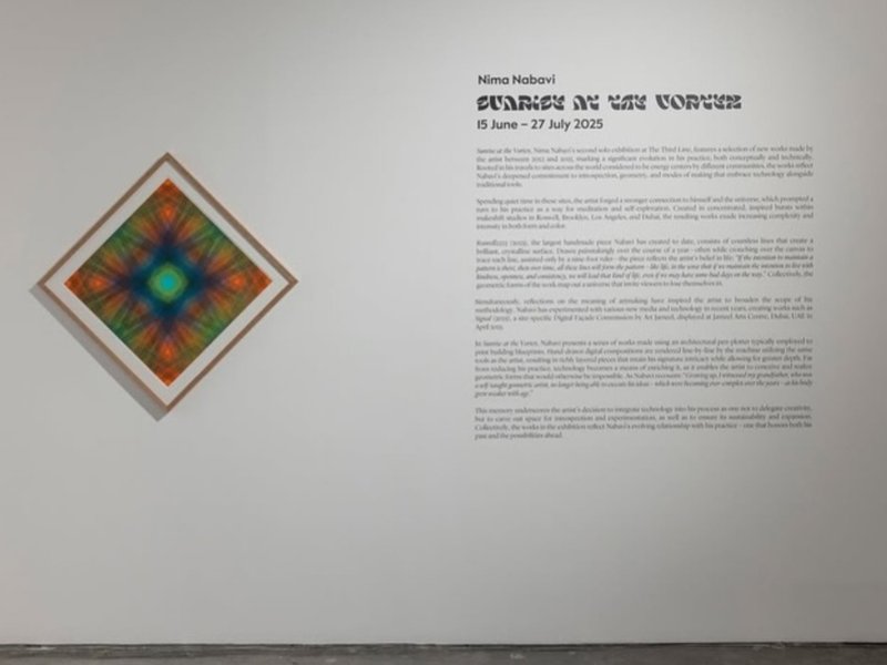 Sunrise at the Vortex, installation view
