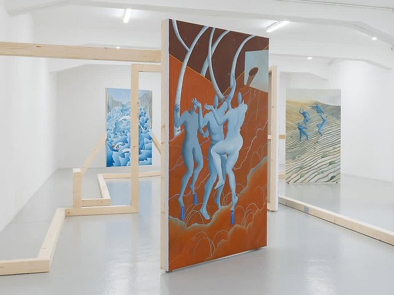 Buoyant Dribble, installation view