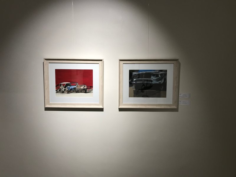 Commemoration of the 10th death anniversary of Mehdi Sahabi, installation view