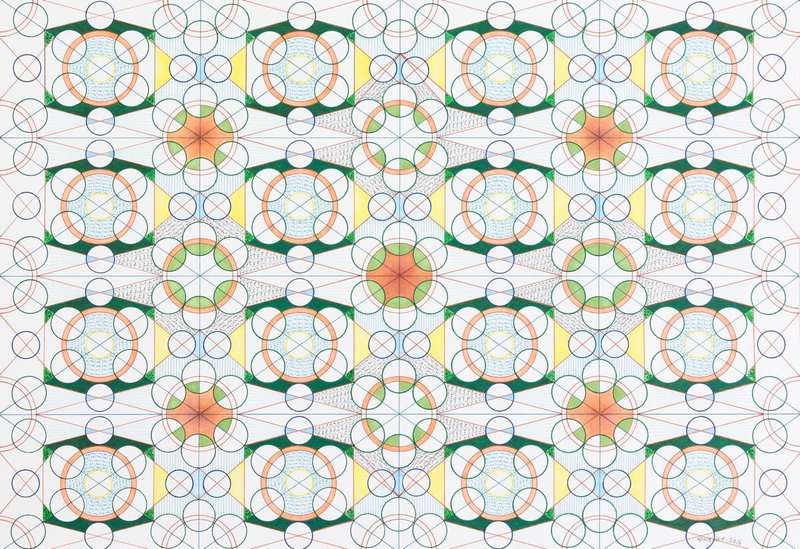 Monir Shahroudy Farmanfarmaian, Free Drawing 25, 2016