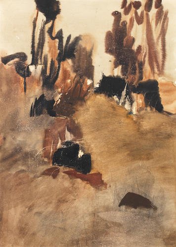Sohrab Sepehri, Abstract Composition in Grey, 1965