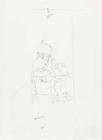 Ardeshir Mohassess,  Self Portrait , 1985