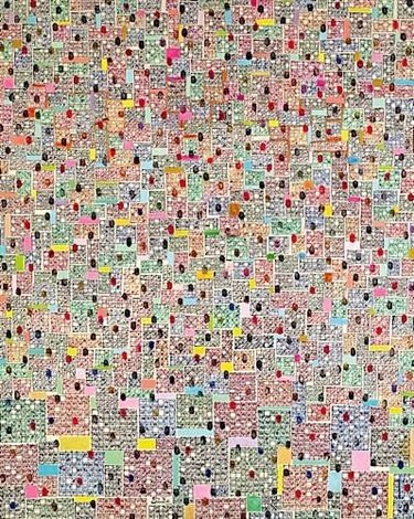 Charles Hossein Zenderoudi, Composition, 1976