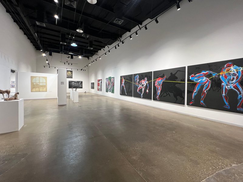 Installation view.