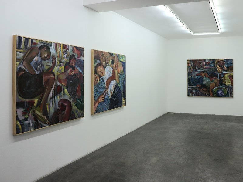 Exhausted Sleep, installation view