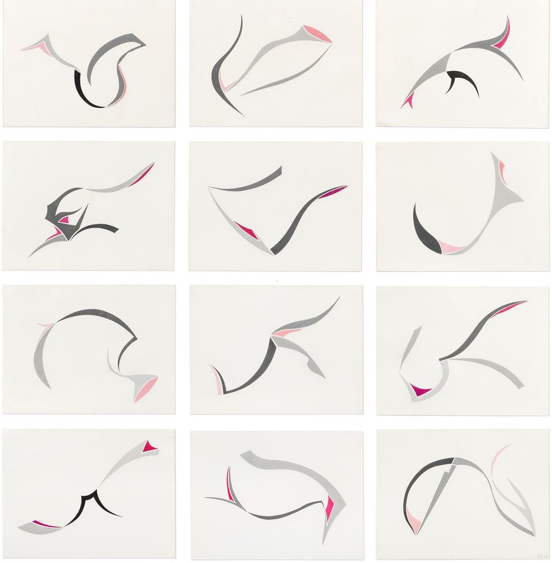 Fereydoun Hoveyda, Calligraphic Ballet, 1977