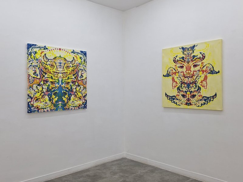 Borehole, installation view