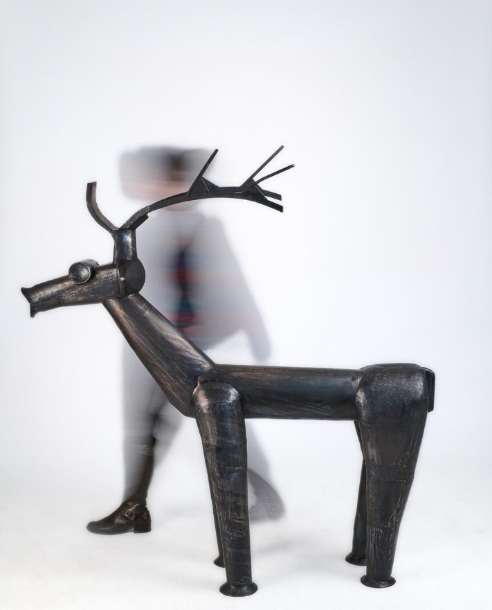 Nastaran Safaei, A Rare Species of Stags Went Extinct in a Remote Land, 2021