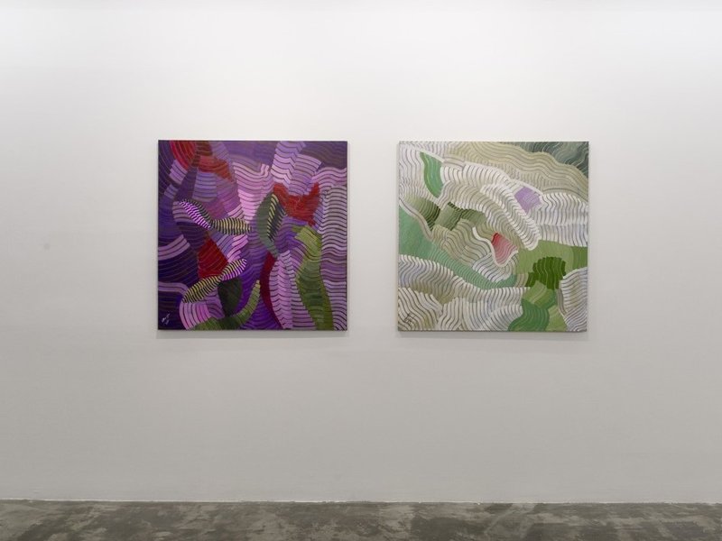 Coloured Waves, installation view