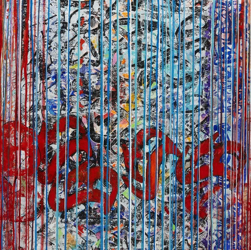 Mahmoud Zenderoudi, Eden, 2021