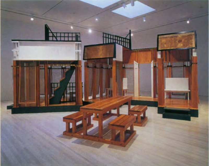 Siah Armajani, Black Porch with Picnic Table, 1985