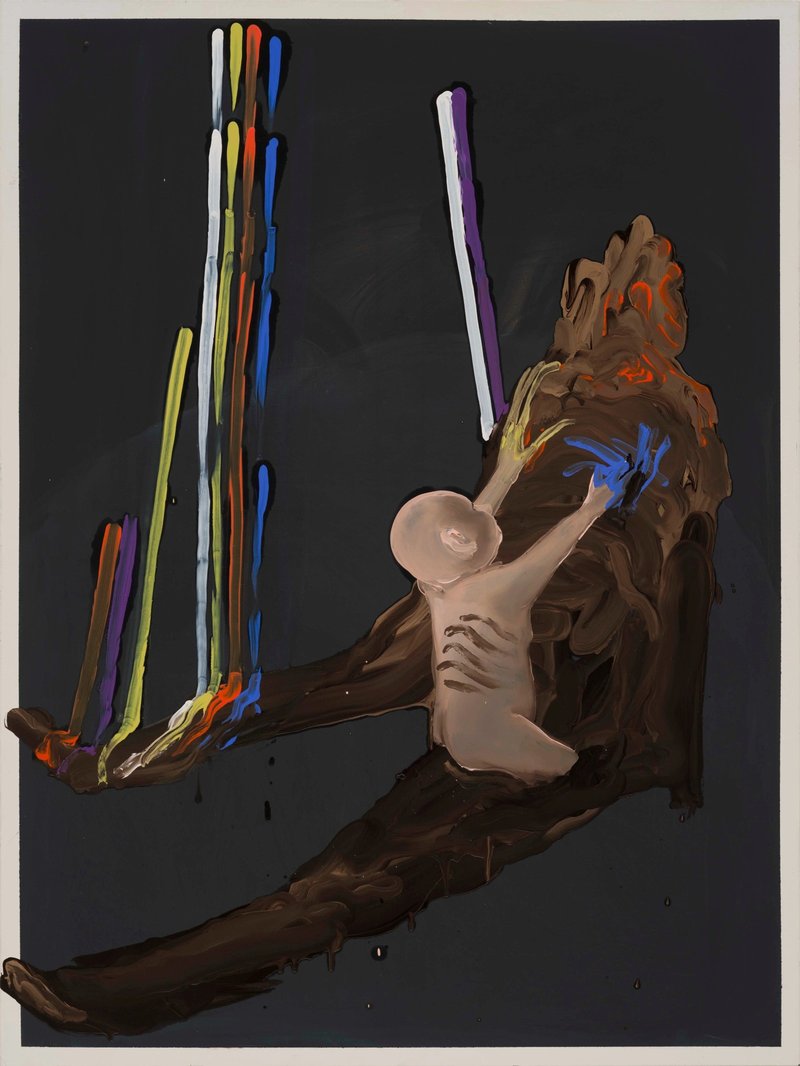 Tala Madani, Shit Mom with Colour, 2024