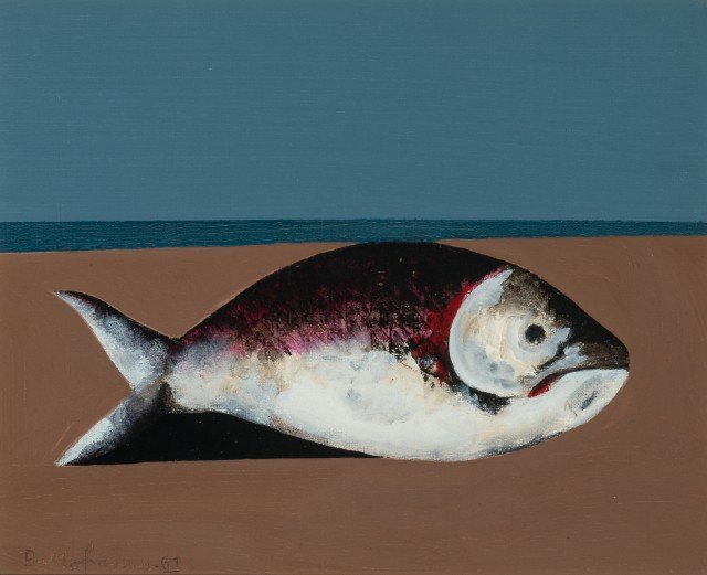 Bahman Mohassess, Still Life of a Fish, 1981