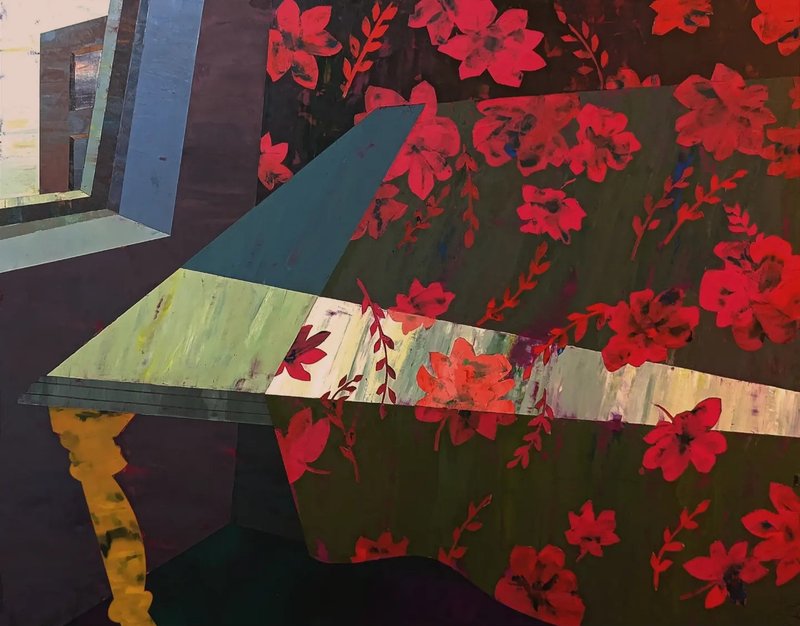 Javad Ghanbarpour, Floral Table, 2024