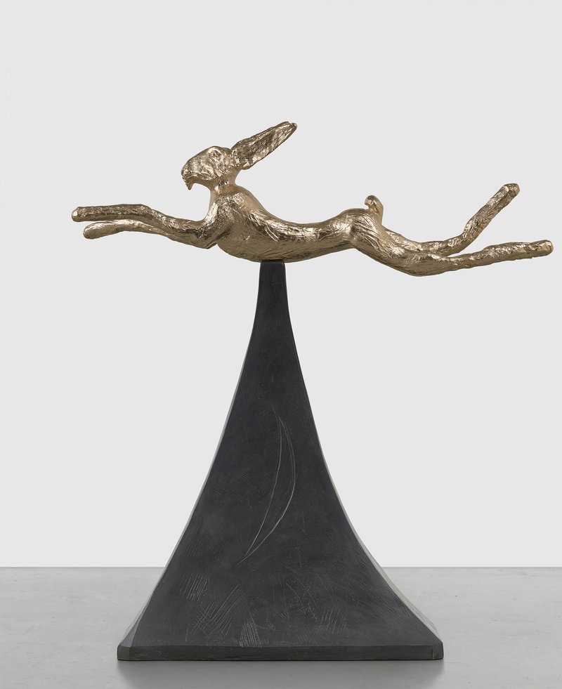 Barry Flanagan, Moon Gold Hare, 2008