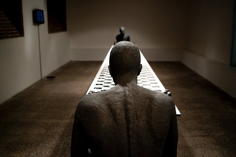 Uncertain And Endless From ongoing series “Homo”, installation view