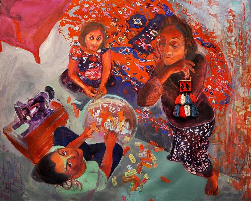 Shabnam Jannesari, The Carpet Grew like a Garden, 2020